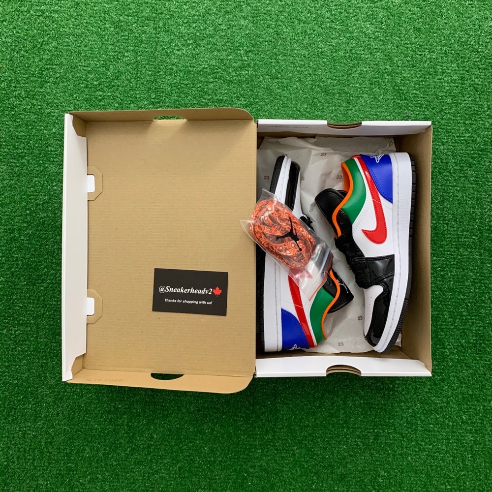 🍭⚫️*NEW* Air Jordan 1 Low “Multi-Colour” (W) - Picture 9 of 10